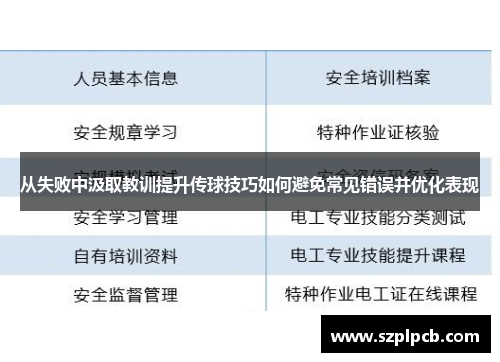 从失败中汲取教训提升传球技巧如何避免常见错误并优化表现